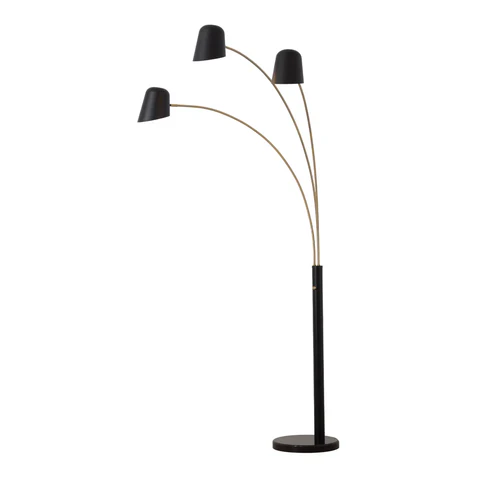 Culver Arc Floor Lamp with Three Lights - Image 2