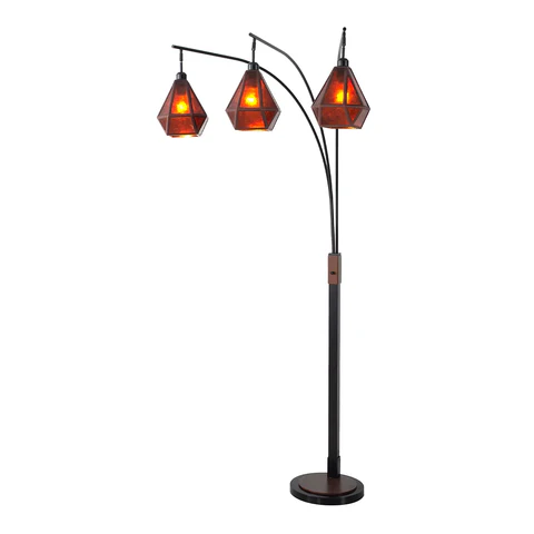 Artifact Natural Mica Arc Floor Lamp with 3 Lights - Image 2