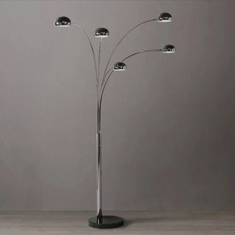 Mushroom Style 5-Light Arc Floor Lam - Image 2