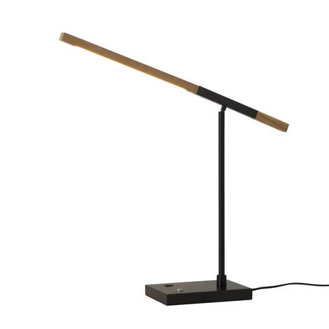 Port Designer LED Table Lamp – Natural Ash - Image 4