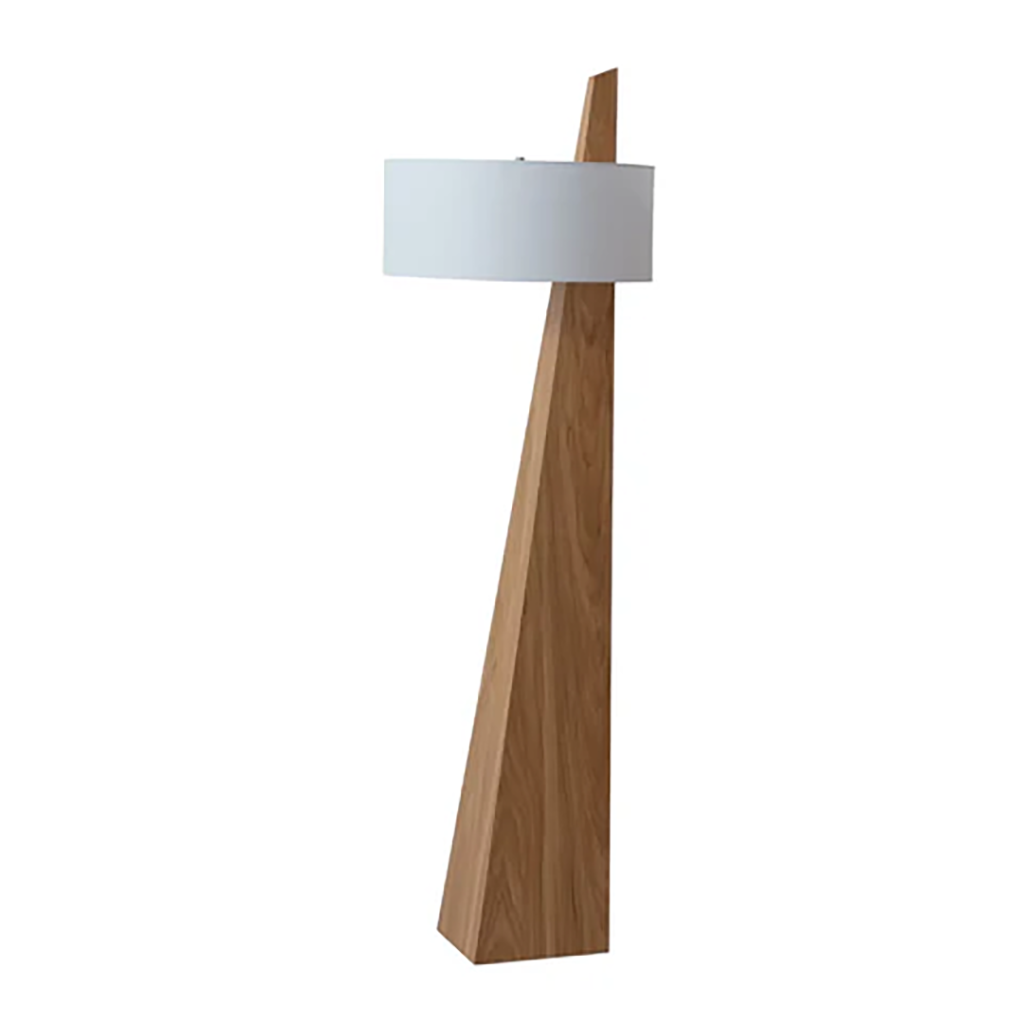 Obelisk Floor Lamp – Natural Ash Wood Finish - Image 3