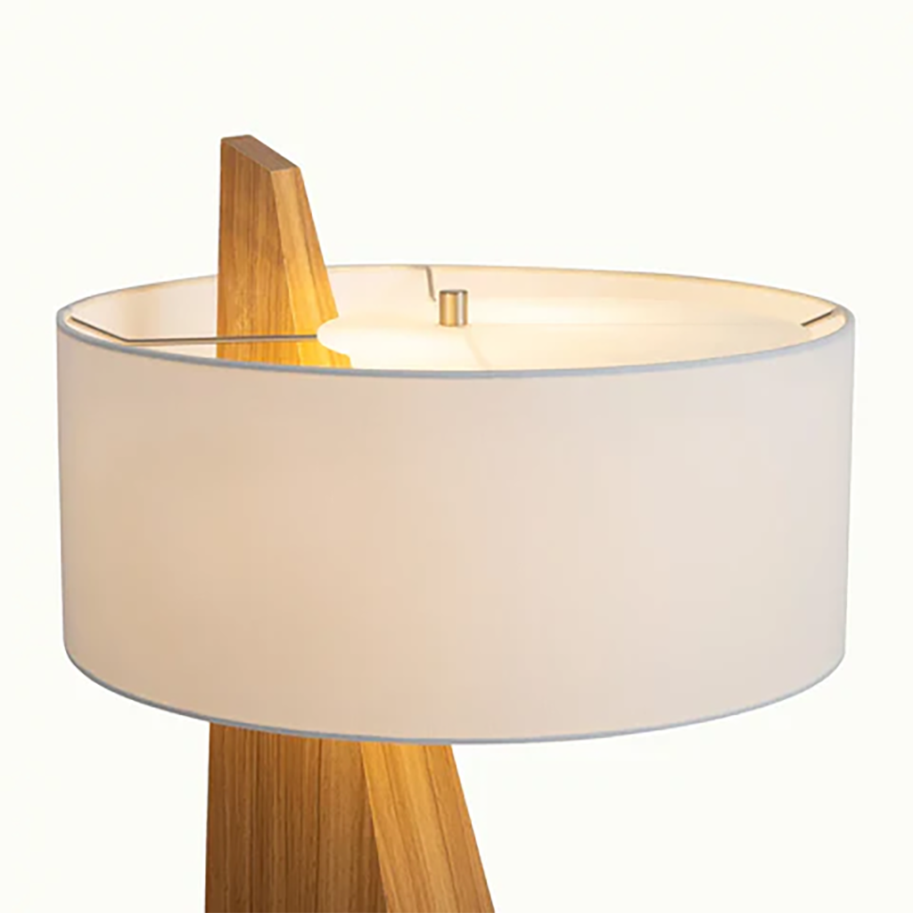 Obelisk Accent Table Lamp – Natural Ash Wood - Image 3