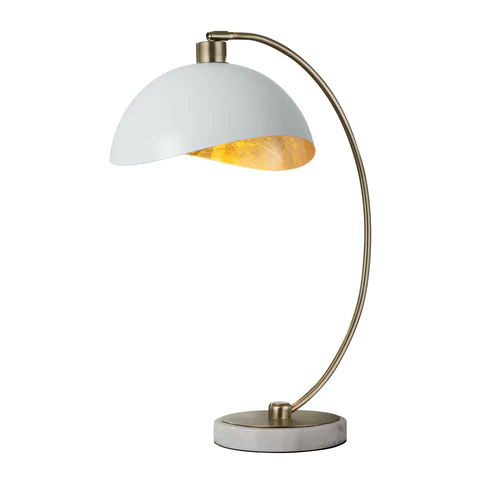 Luna Bella Table Lamp – Matte White Finish - Image 4