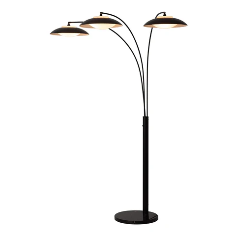 Saucer 3 Light Arc - Floor Lamp - Image 3