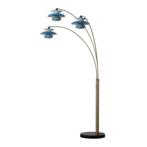 Palm Springs Arc Floor Lamp with Three Lights - Image 3
