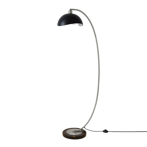 Luna Bella Antique Nickel Chairside Arc Floor Lamp - Image 3