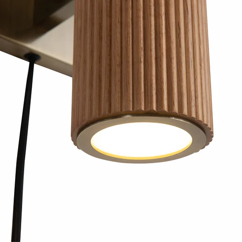 Natural Ash Tambo Plug-In Wall Sconce - Image 3