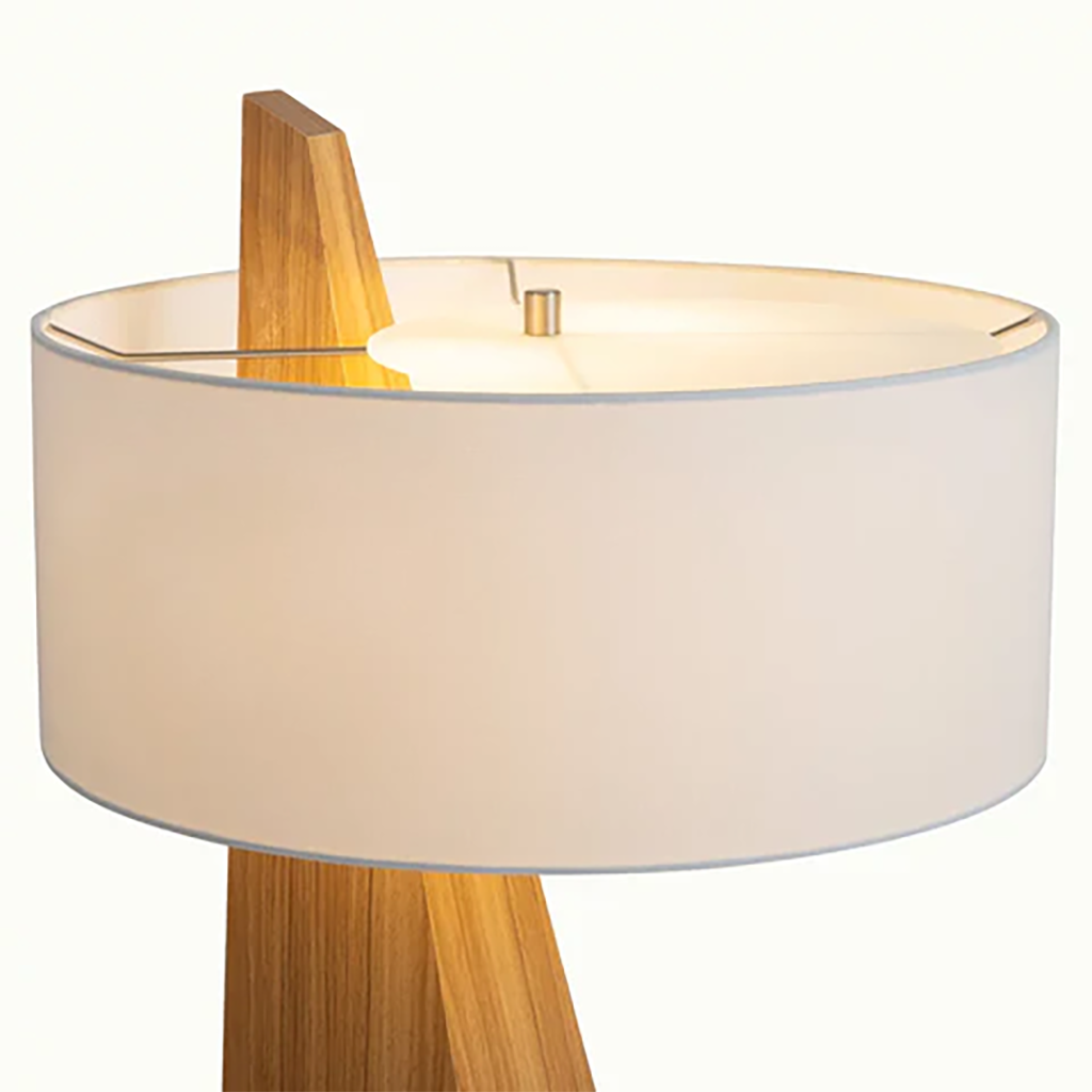 Obelisk Floor Lamp – Natural Ash Wood Finish - Image 4