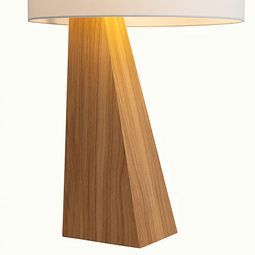 Obelisk Accent Table Lamp – Natural Ash Wood - Image 4
