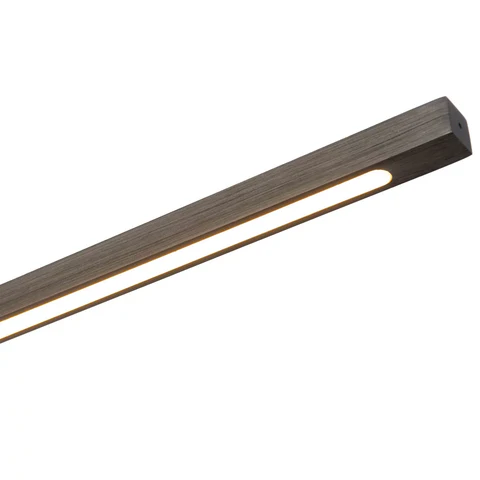 Port Charcoal Gray Wood LED Table Lamp - Image 5