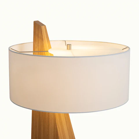 Obelisk Accent Table Lamp – Natural Ash Wood - Image 6