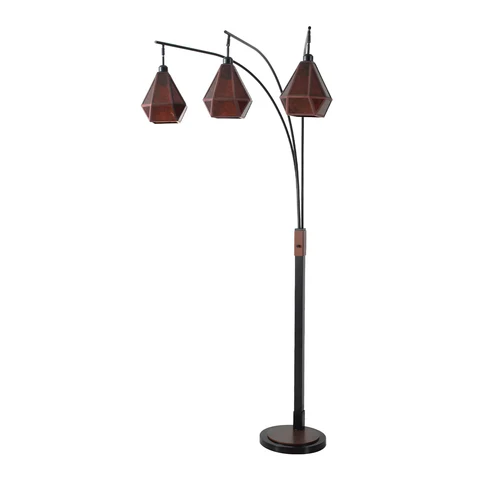 Artifact Natural Mica Arc Floor Lamp with 3 Lights - Image 4