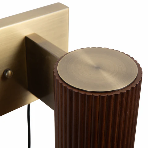 Dark Walnut Tambo Plug-In Wall Sconce - Image 4