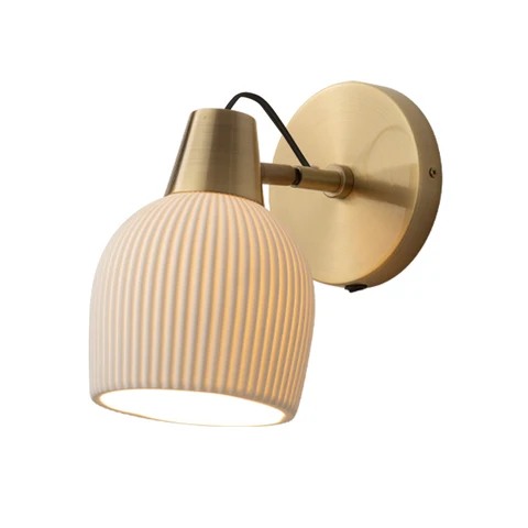 Petaluma Wall Sconce – Bone Porcelain & Weathered Brass - Image 4