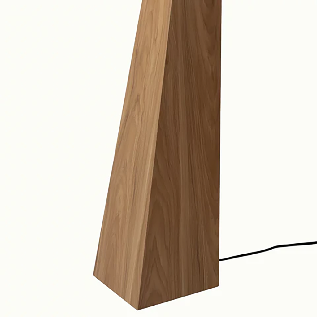 Obelisk Floor Lamp – Natural Ash Wood Finish - Image 5