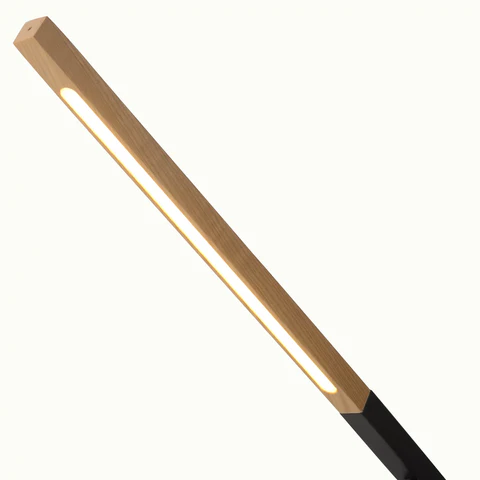 Port Natural Ash Wood LED Floor Lamp - Image 6