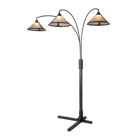 Natural Mica Contemporary 3-Light Floor Lamp - Image 6