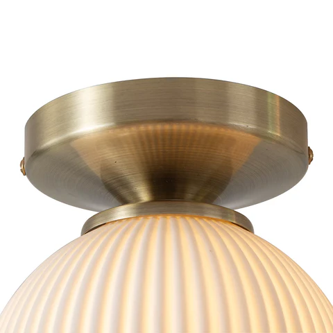 Petaluma Bone Porcelain Semi-Flush Ceiling Light - Image 6