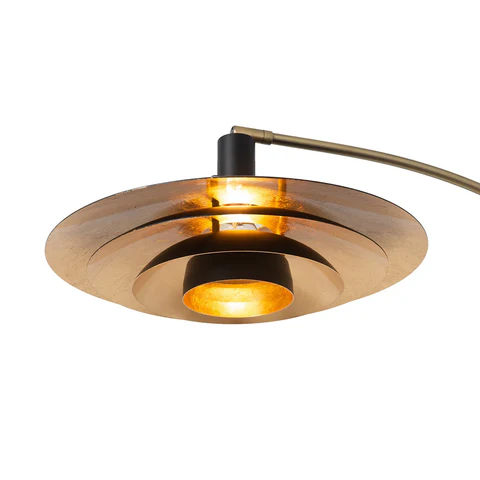 Rancho Mirage 84-Inch 3-Light Arc Floor Lamp – Weathered Brass Finish - Image 5