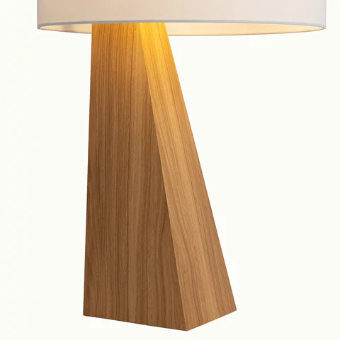 Obelisk Accent Table Lamp – Natural Ash Wood - Image 7