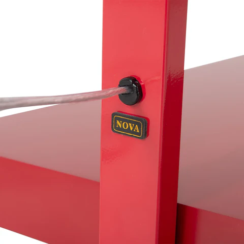 Red Stretch Arc Floor Lamp - Image 6