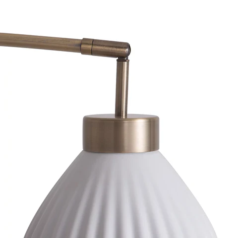 Santa Clara Floor Lamp with 3 Bone Porcelain Lights - Image 6