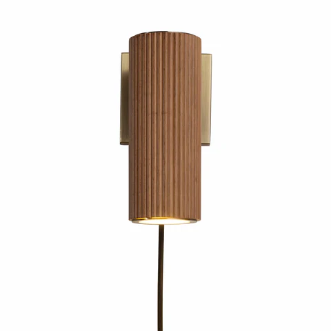 Natural Ash Tambo Plug-In Wall Sconce - Image 6