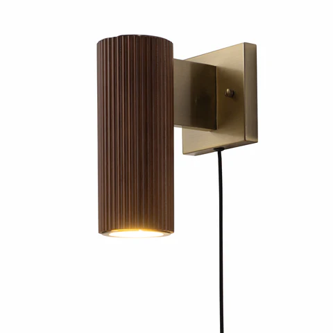 Dark Walnut Tambo Plug-In Wall Sconce - Image 6