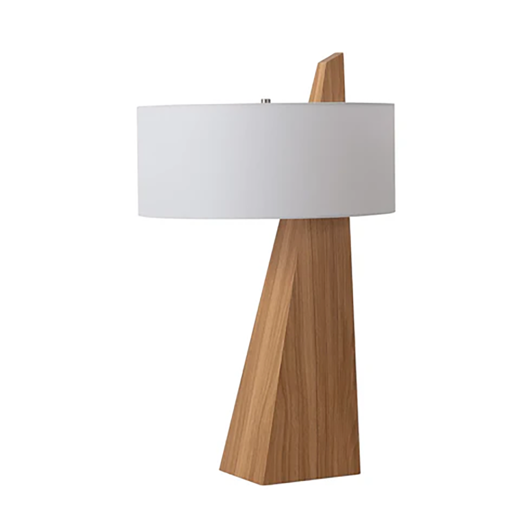 Obelisk Accent Table Lamp – Natural Ash Wood - Image 7