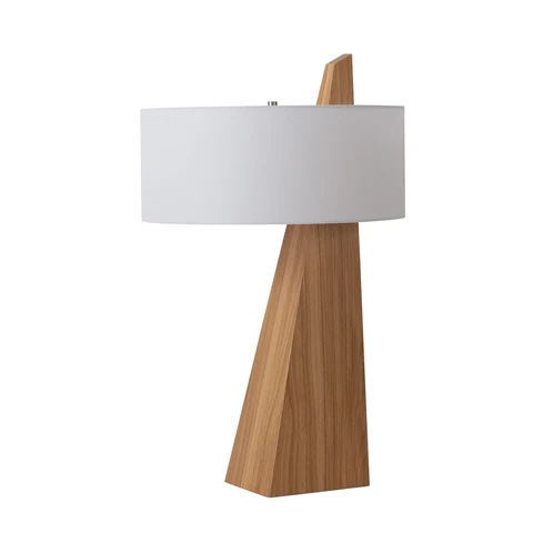 Obelisk Accent Table Lamp – Natural Ash Wood - Image 10