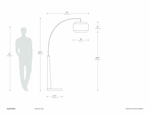 Coronado Modern Arc Floor Lamp - Image 9