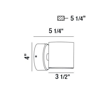 Frosted LED Wall Sconce - Image 3