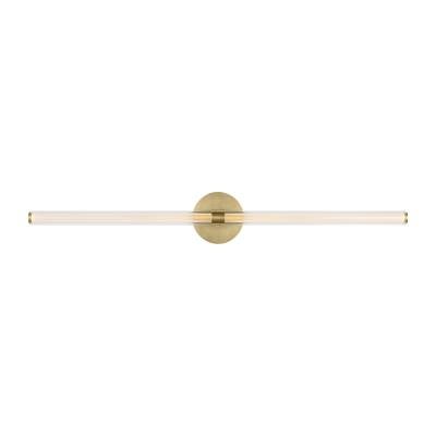 Contemporary Integrated LED Brass Vanity Light