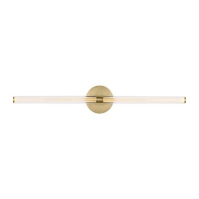 Slim Brass LED Vanity Light
