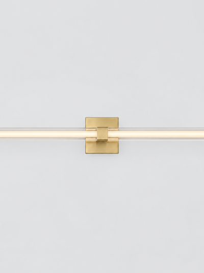 Integrated LED Brass Vanity Light