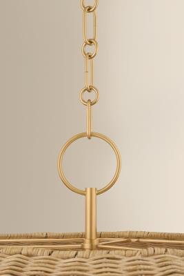 Rattan Five-Light Pendant - Image 3