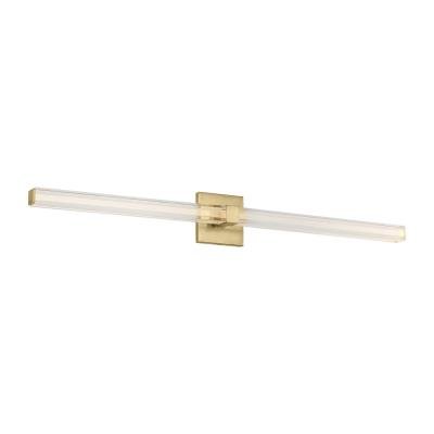 Integrated LED Brass Vanity Light