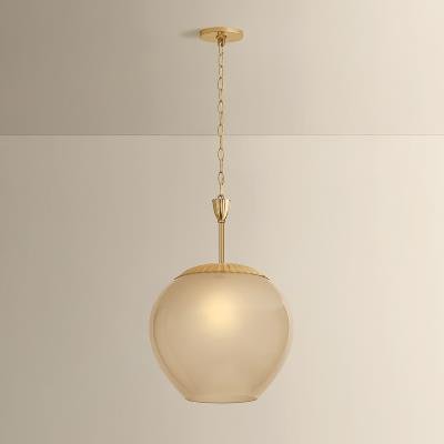 Etched Glass Hanging Light - Image 4