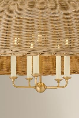 Rattan Five-Light Pendant - Image 5