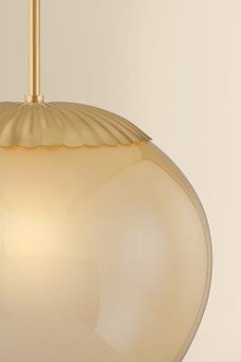 Etched Glass Hanging Light - Image 6