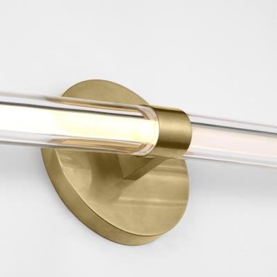 Contemporary Integrated LED Brass Vanity Light - Image 6