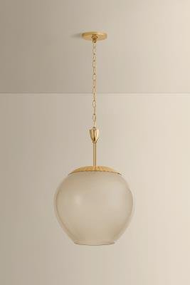 Etched Glass Hanging Light - Image 7