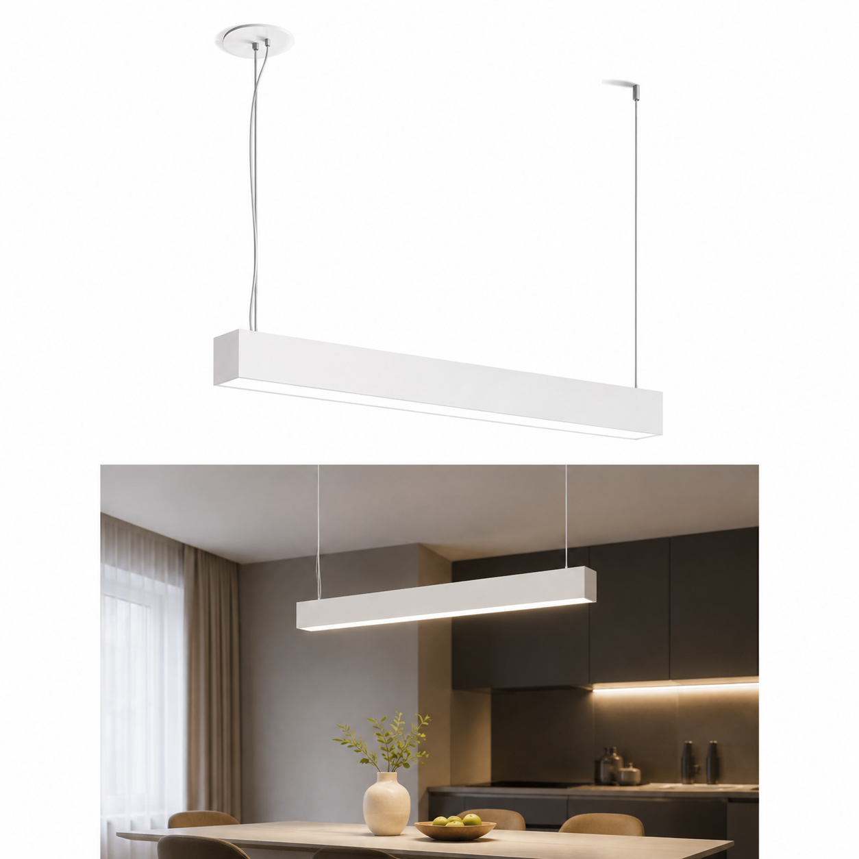 Frosted LED Pendant Light