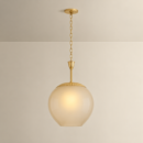 Etched Glass Hanging Light