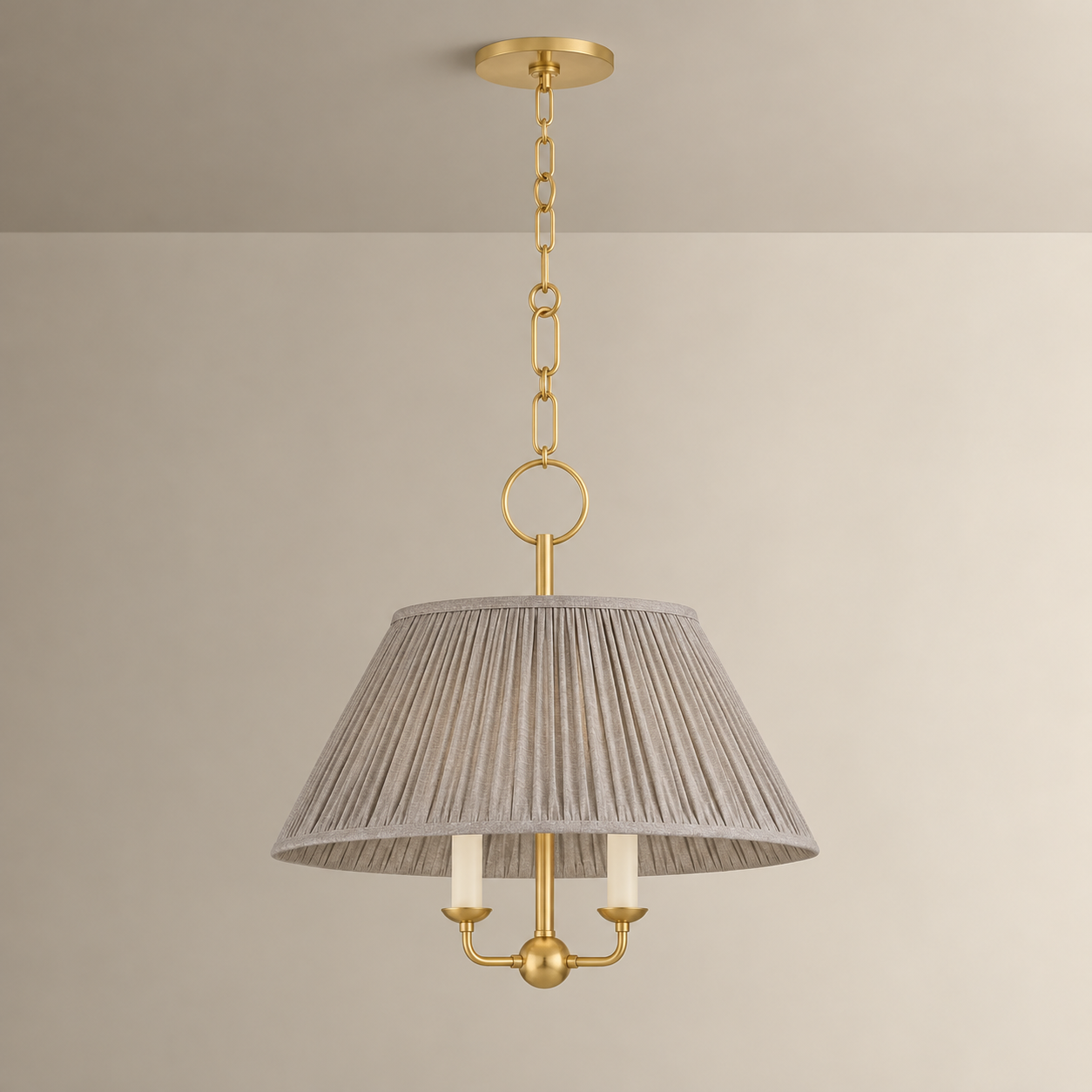 Printed Cotton Pendant Light - Image 4
