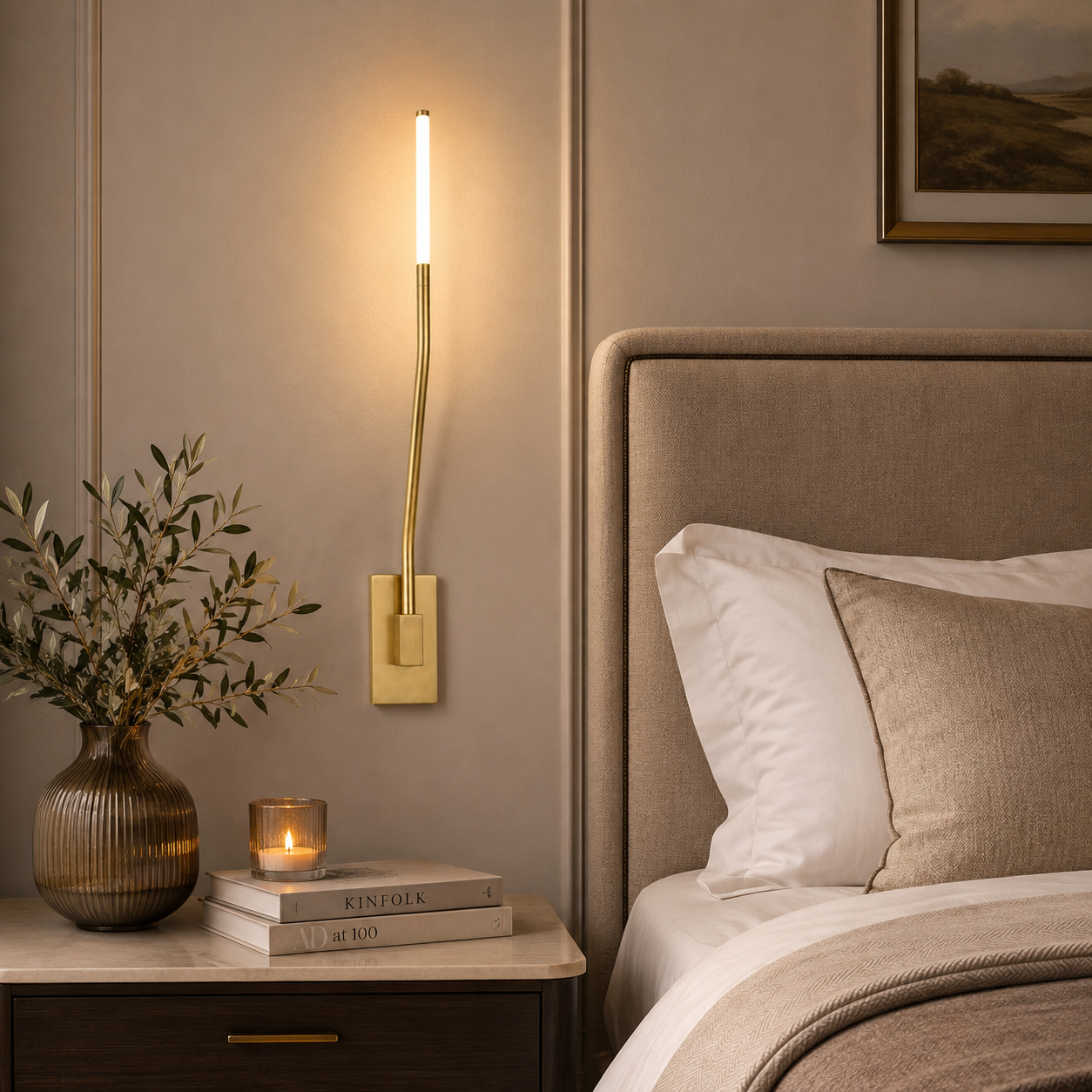 Brass Vertical Wall Light - Image 2