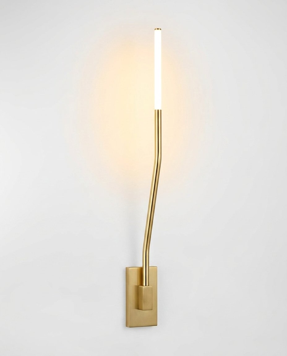 Brass Vertical Wall Light - Image 3
