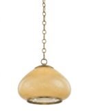 Cream Opal Glass Pendant