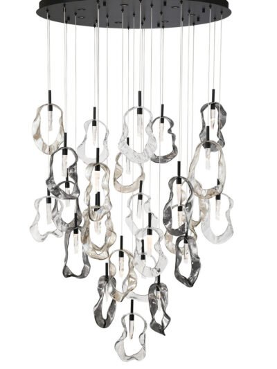 LED Organic Glass Chandelier