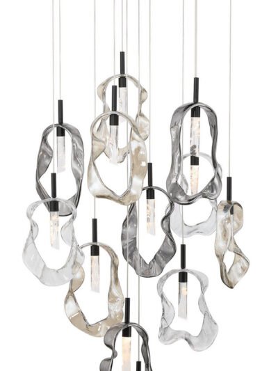LED Organic Glass Pendant Light